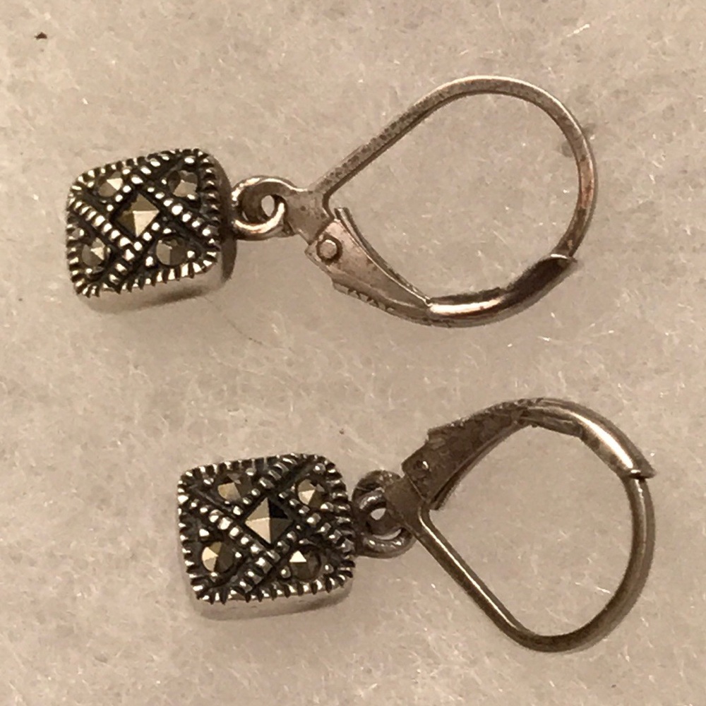 Judith Jack sterling silver and marcasite earrings
